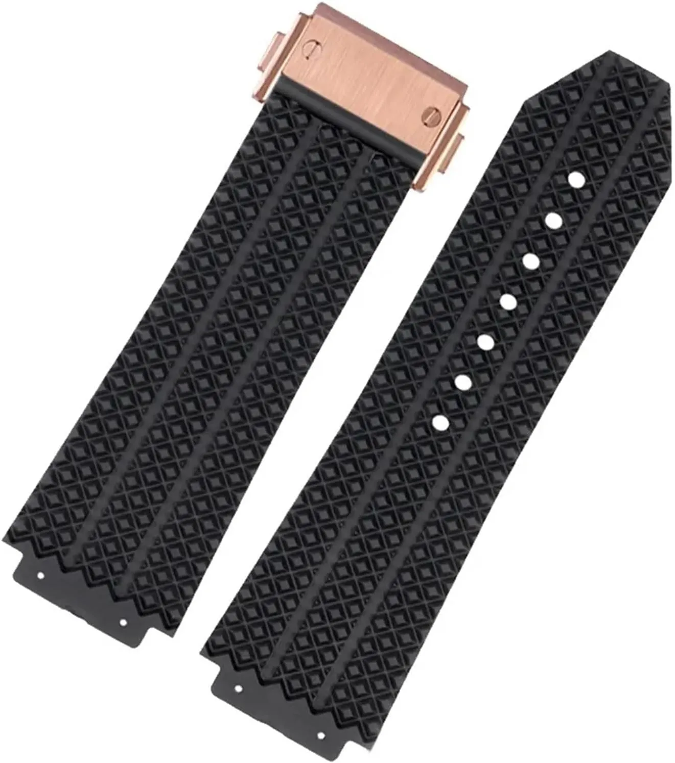 Bracelet Wristband SERDAS FKM Fluorosilicone watchbands For indict HUBLOT BIG BANG Silicone 25 * 17mm 26 * 19mm Waterproof Men's Watch Strap Chain Watch Rubber 