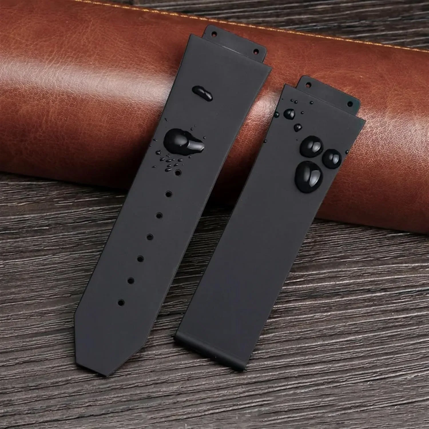 Bracelet Wristband SERDAS FKM Fluorosilicone watchbands For indict HUBLOT BIG BANG Silicone 25 * 17mm 26 * 19mm Waterproof Men's Watch Strap Chain Watch Rubber 