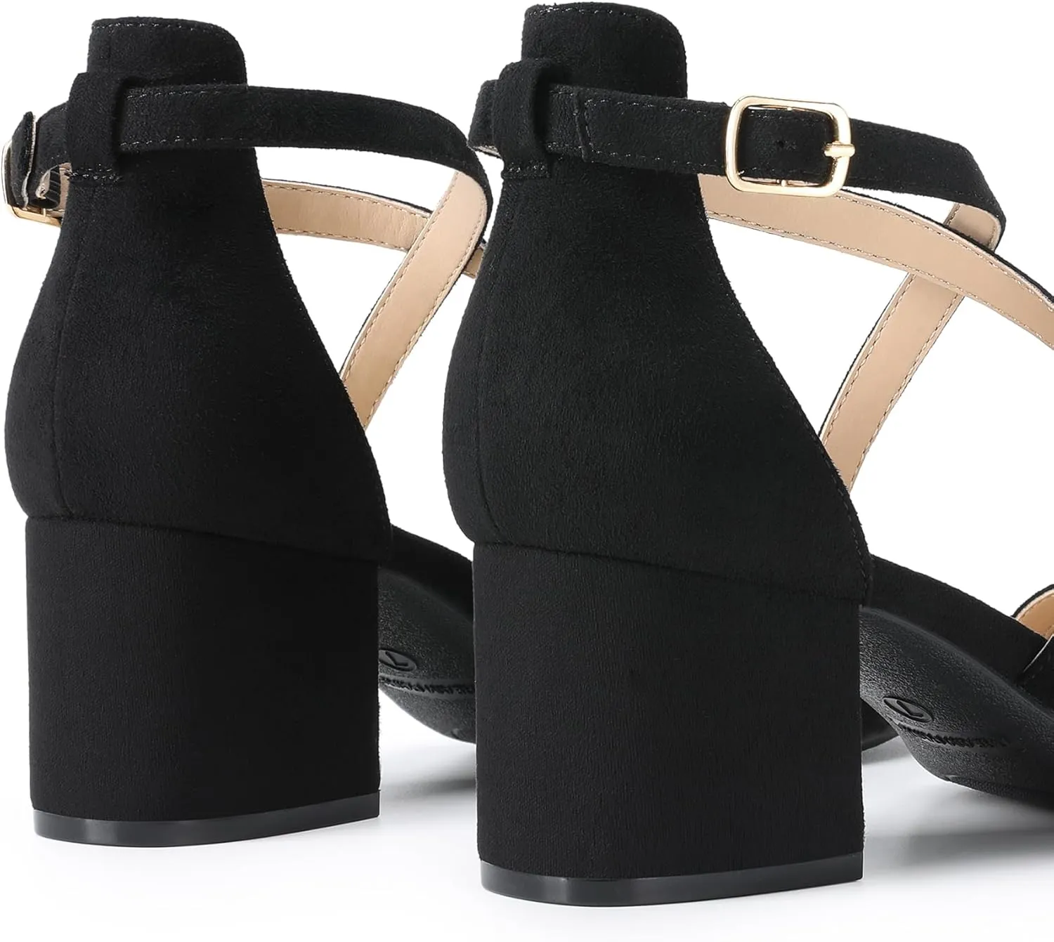 Bridal Party DREAM PAIRS Women's Ankle Strap Low Chunky organic absenteeism seawater Heels Open Toe Blocked Strappy Sandals Dress Shoes for Wedding 