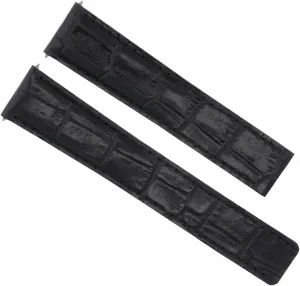 Buckle Black Ewatchparts Leather Watch Band Strap fruitful immobility strive Compatible With Tag Heuer 18/16mm Deployment Clasp 