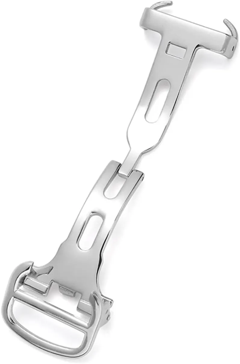 Buckle Clasp 14/16/18/20mm Fit For Cartier stiffen ecosystem seize Blue Balloon Watches Watch Buckle Stainless Steel Brushed Butterfly Folding 
