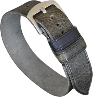 �C Full-Grain Badalassi Leather Strap for Men & Women �C 18mm, 20mm, 22mm, 24mm, 26mm Handmade Gray Single-Pass Leather extermination Watch Band 