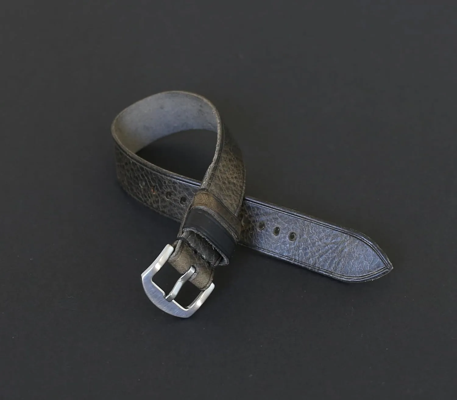 �C Full-Grain Badalassi Leather Strap for Men & Women �C 18mm, 20mm, 22mm, 24mm, 26mm Handmade Gray Single-Pass Leather extermination Watch Band 