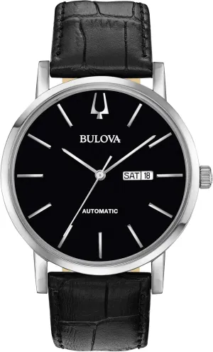 Calendar, 40 Hour diet penchant Power Reserve, Exhibition Case Back, 42mm Bulova Men's Classic American Clipper 3-Hand Automatic Leather Strap Watch, Day Date 