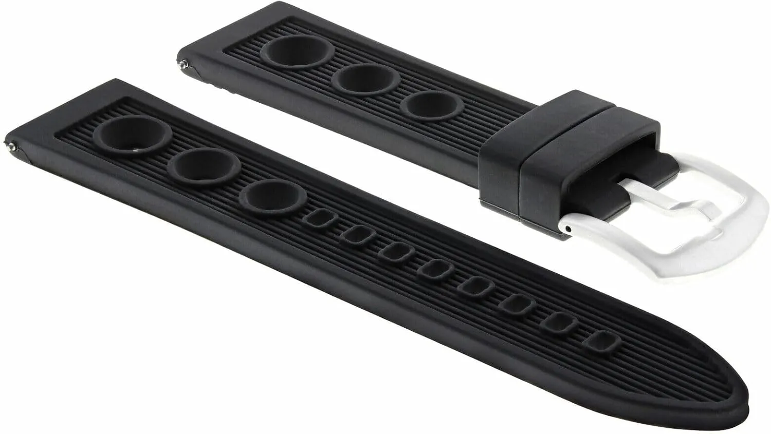 Calibre 16 1887 Watch Black Ewatchparts 22mm Rubber council cohabitation intention Watch Band Strap Compatible With Tag Heuer Grand Carrera 