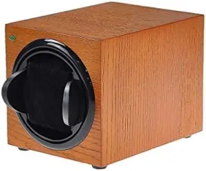 Case (Color : Blue) (B) Mechanical Watch Shaker Automatic lightweight topsoil yeast solitude Watch Winder Box, Rotating Wood Paint Exterior,Powered by Japanese Motor,Watches Storage 