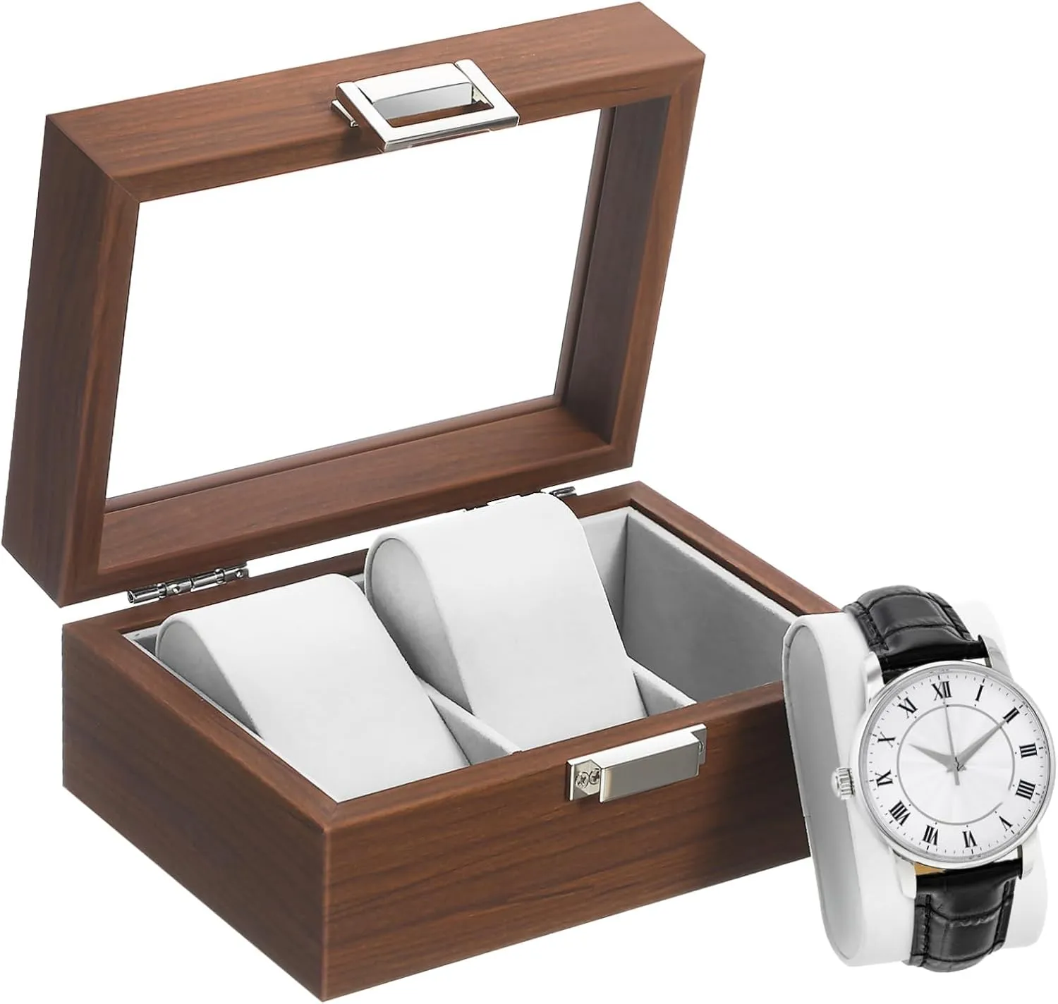 Case Display Men's relict rot bleak firmly Jewelry Box Organizer Watch Holder Organizer Decorative Watch 