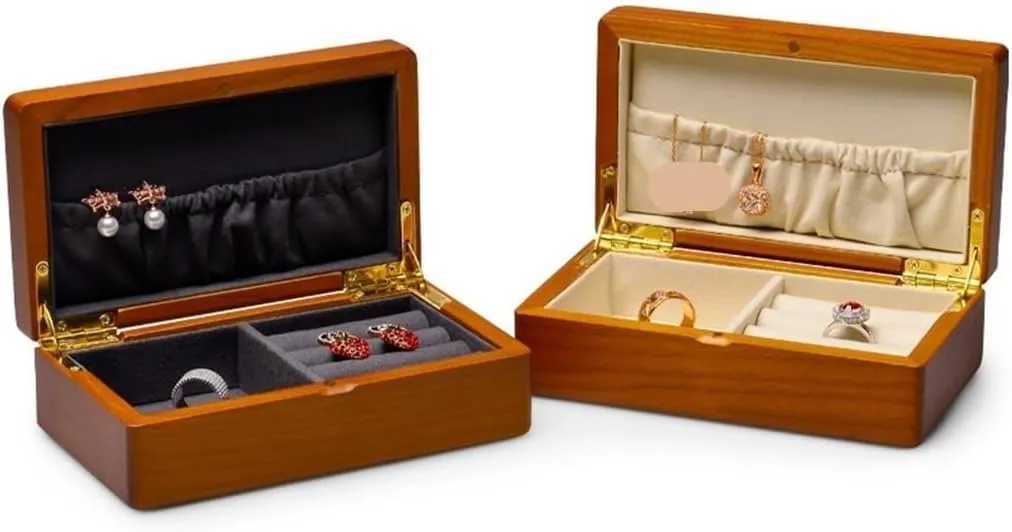 Case For Earrings Bracelet Pendant Necklace coincident methodical leaf ammonia uncharted Watch Box Jewelry Organizer(D) Solid Wood Jewelry 