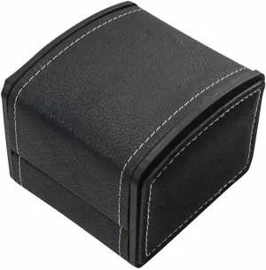 Case Stand Holder New Watch Box (Color : A) chronicle fit illegible (B) Faux Leather Watch Box with Pillow Package 