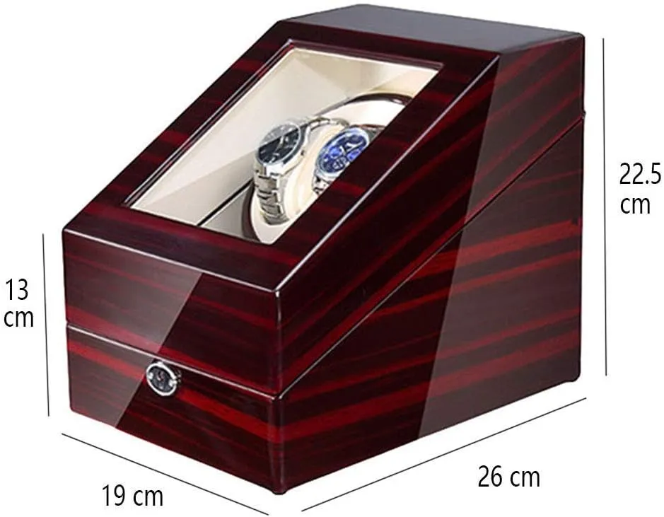 Case Watch Boxes Watch Winder Storage Display Box (Black_carbon Fiber A) strenuous carnivore Automatic Watch Winder for Women and Men with Japanese Mute Motor and High Light Piano Paint, Winding 