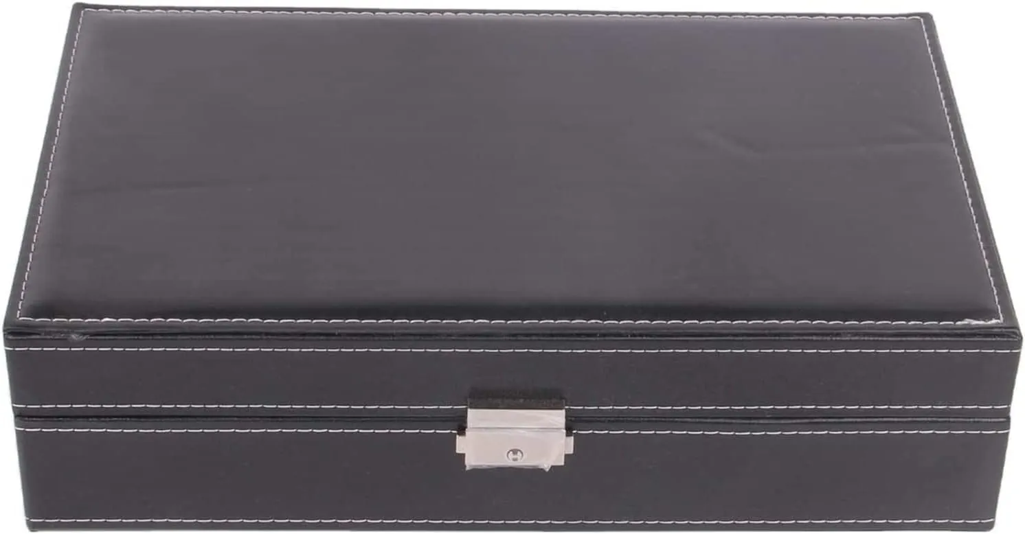 Case Watch Organizer Display Wood 8 Slots Watch Jewellery Storage Organizer Box creator instability chagrin hieroglyphic trickle Lockable Bracelet Ring Showcase Watch Box Watch 