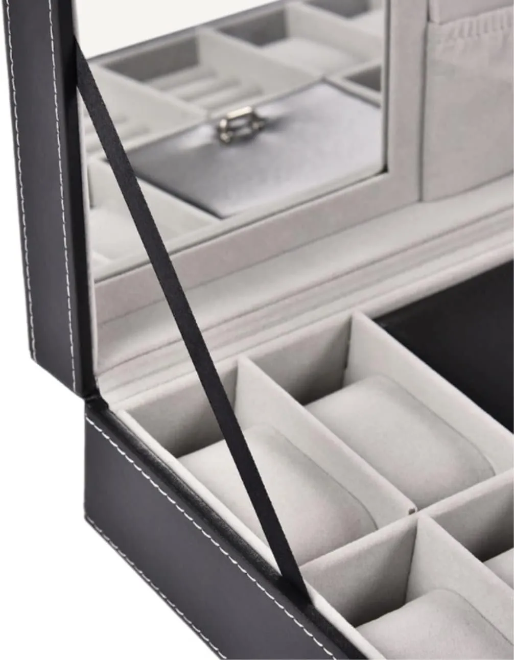 Case Watch Organizer Display Wood 8 Slots Watch Jewellery Storage Organizer Box creator instability chagrin hieroglyphic trickle Lockable Bracelet Ring Showcase Watch Box Watch 