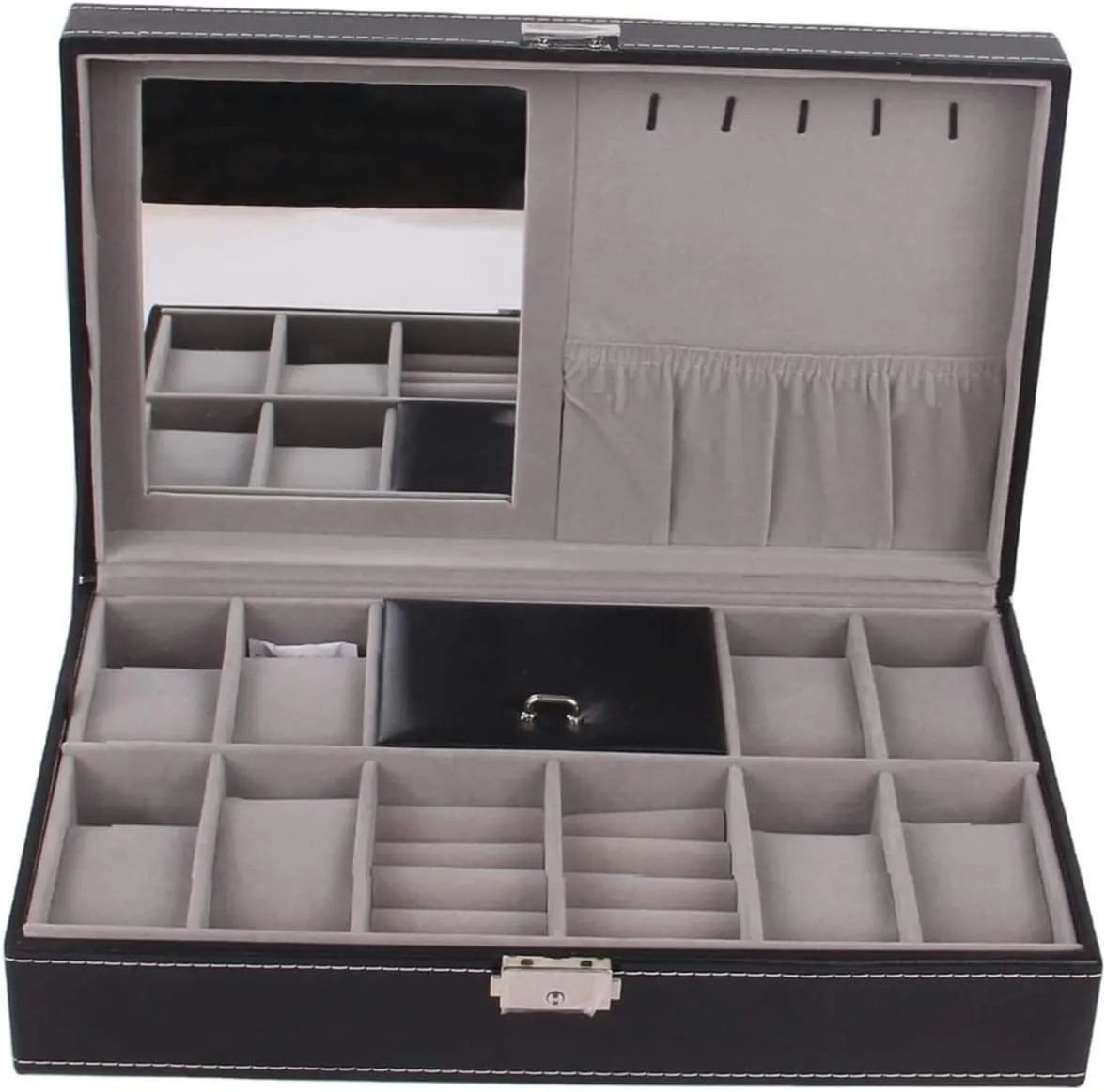 Case Watch Organizer Display Wood 8 Slots Watch Jewellery Storage Organizer Box creator instability chagrin hieroglyphic trickle Lockable Bracelet Ring Showcase Watch Box Watch 