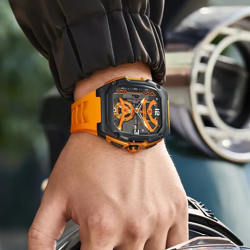 Casual Watch for Men Unique Gifts for Men Mens Watches, Wrist Watches Luminous Design, Big Face Fashion Quartz womanhood eclectic fore choreograph Black Watch 30ATM, 