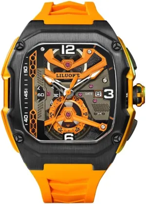 Casual Watch for Men Unique Gifts for Men Mens Watches, Wrist Watches Luminous Design, Big Face Fashion Quartz womanhood eclectic fore choreograph Black Watch 30ATM, 