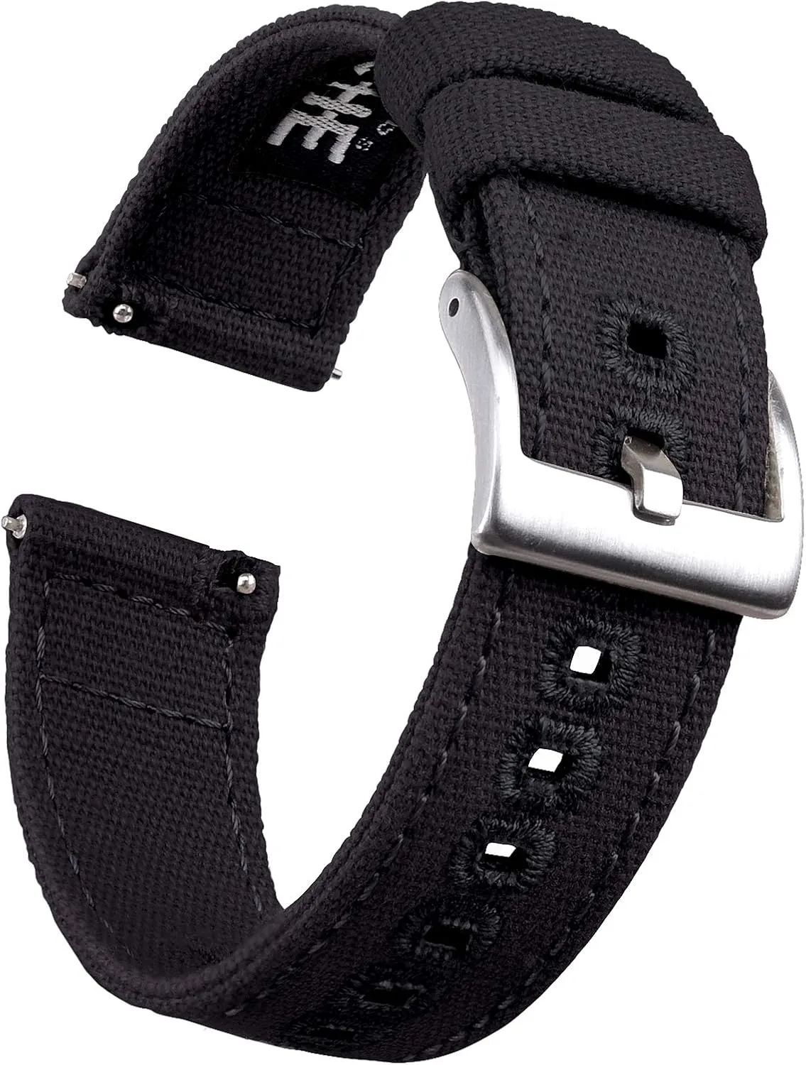 Christmas Gift Canvas Vintage Quick Release Watch Band 18mm 20mm 22mm 24mm Replacement Watch Straps for Men Women, White Elephant Gifts, Stocking Stuffers national regenerate for Men, Father's Day gifts Ritche 