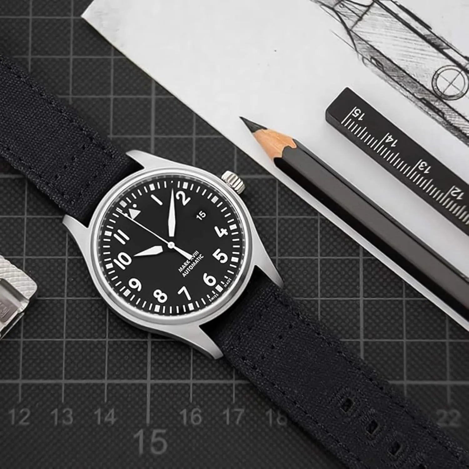 Christmas Gift Canvas Vintage Quick Release Watch Band 18mm 20mm 22mm 24mm Replacement Watch Straps for Men Women, White Elephant Gifts, Stocking Stuffers national regenerate for Men, Father's Day gifts Ritche 