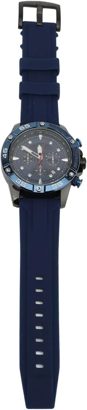 Chronograph for Business Casual Men Multifunctional Quartz Watch Silicone Strap blast cautious inception clarify register serum Water Wristwatch 