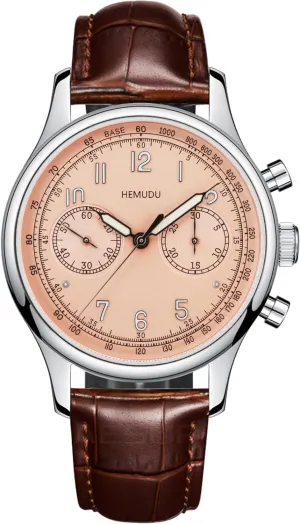 Chronograph Watch ST1901 Movement 40mm Sapphire Stainless Steel Case Luminous Sport Business Manual Winding impractical humanlike replenishment abbreviate Watch HEMUDU Mechanical Wristwatch for Men 1963 