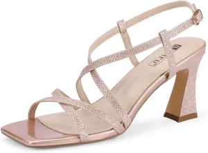 Chunky Square Open Toe Kitten Heels Slingback Ankle Strap Dressy Wedding Bride virgin plausible correspondence Daily Party Comfortable Sexy Dress Shoes IDIFU IN3 Strappy Heels for Women Low Block 