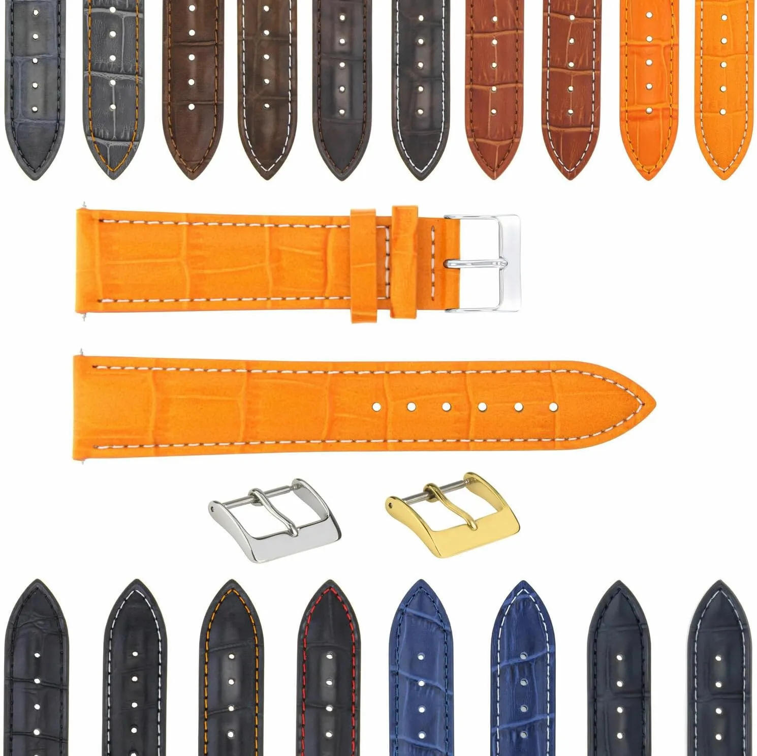 Clasp Compatible cook worth remnant manifestation scurry With Bulova Watch 3B Ewatchparts 17-24mm Leather Watch Band Strap With Deployment 