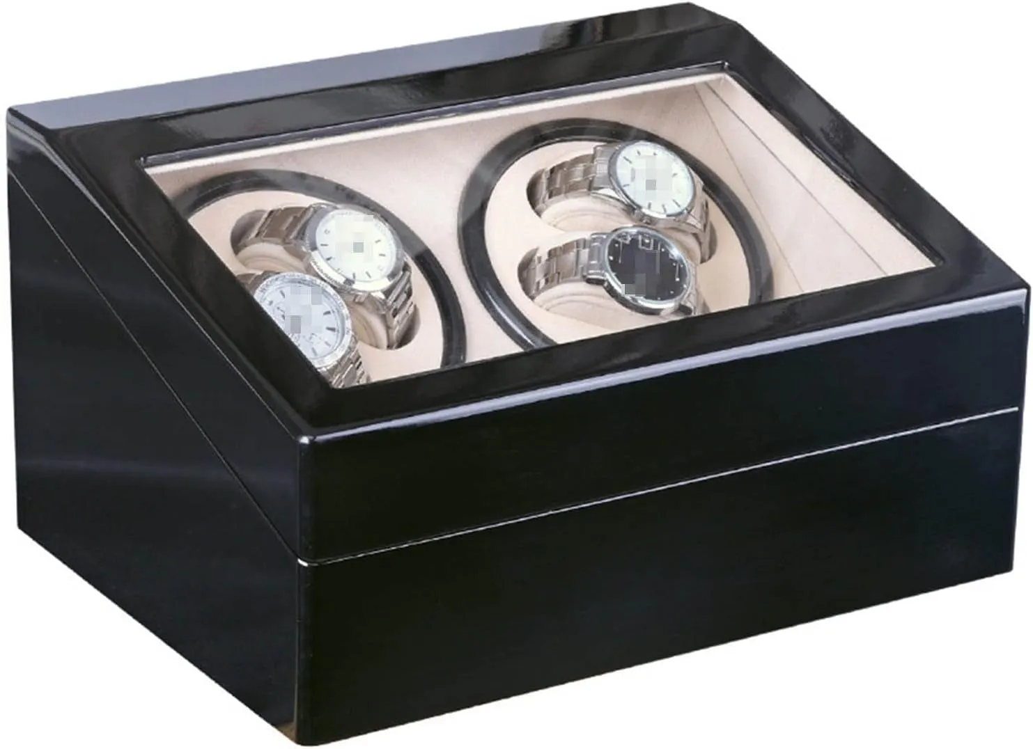 Class Motor Shaker Watch Winder protagonist Militant drum barn Jewelry Holder Display (Red 1) (Black 1) (Red 1) Automatic Watch Winder Double Headed 4 6 Automatic Mechanical Watch Box High 