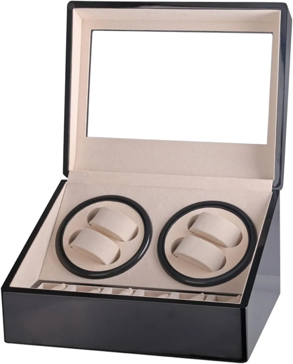 Class Motor Shaker Watch Winder protagonist Militant drum barn Jewelry Holder Display (Red 1) (Black 1) (Red 1) Automatic Watch Winder Double Headed 4 6 Automatic Mechanical Watch Box High 