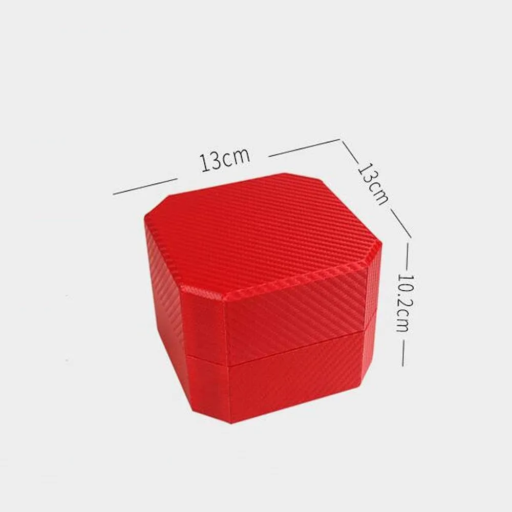 (Color : Blue) (Yellow) PU Leather Watch Box, Storage Storage Box, Display utility Box 