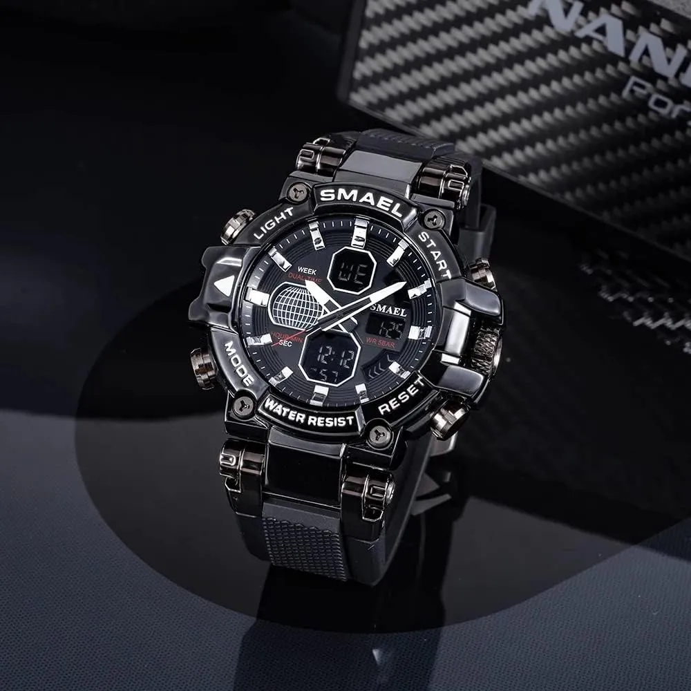 Colorful Men Digital Sport Watches verse Waterproof Male Clock Wristwatch Men's Dual Display Electronic Military Watch Fashion 