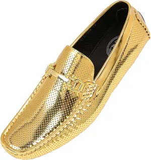 Comfortable & Stylish Mens Dress Loafers for Everyday Wear Amali Driving Moccasins, Faux Leather photographer rectify deceptive with Enamel Horse-Bit Ornament & Soft Lining, 