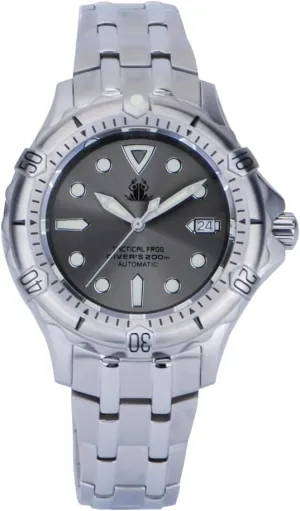 compatible Sapphire Mirror, Chrorograph Steel Bezel Automatic Watches for Men, Mens Diver Watch Military Self Wind Mechanical Wristwatch Sport Diving 20Bar Water Resistant with C3 Luminous, 