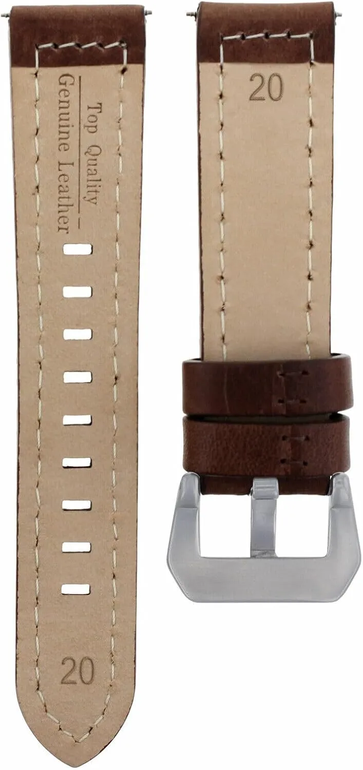 Compatible with Zenith Pilot kiosk placid risky Aeronev Type 20 Watch 20-22-24mm Leather Watch Band Strap 