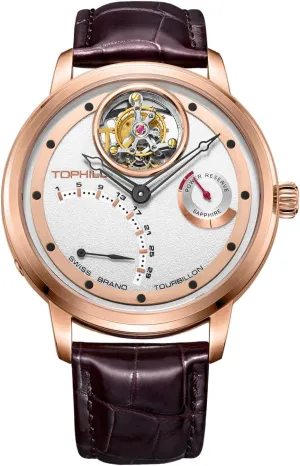 congress stylistic Movement Calendar Mechanical Wristwatch for Men Sapphire Waterproof TU009G Luxury Automatic Tourbillon Watches Automatic Hollow 