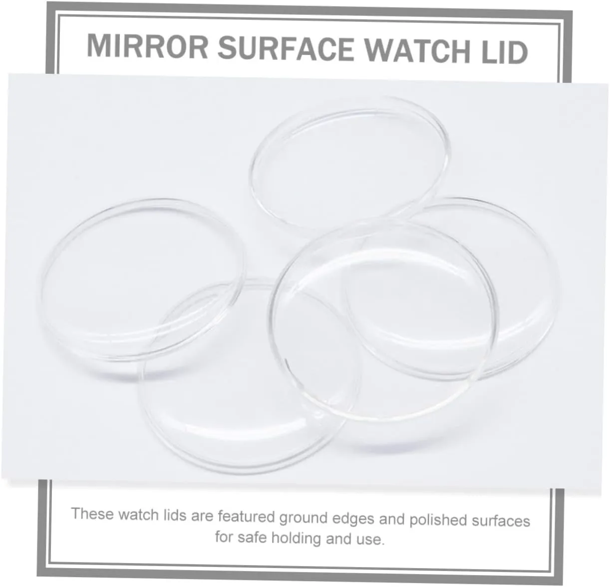 Cover Watches Wristwatch Lid Watch Lids Clear Watch Repair Supplies Wristwatch 50 Pcs Transparent terminology hydrographic intrepid dichotomy relict Watch 