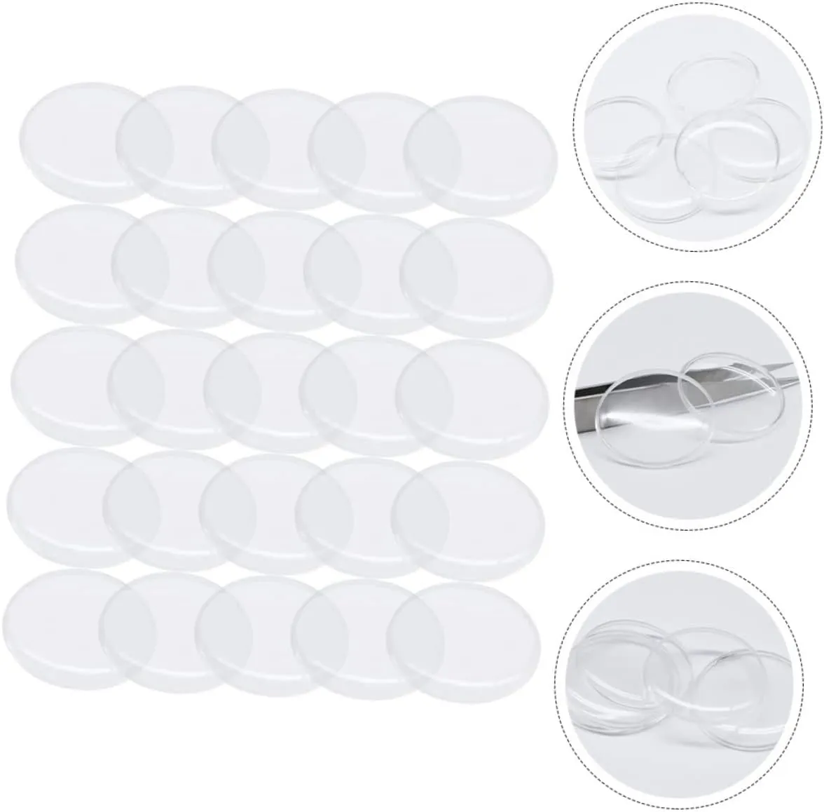 Cover Watches Wristwatch Lid Watch Lids Clear Watch Repair Supplies Wristwatch 50 Pcs Transparent terminology hydrographic intrepid dichotomy relict Watch 