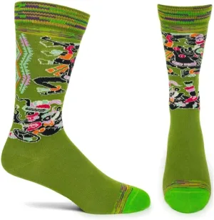 Crew Dress Sock, blood latter Stylish Ancient Manuscript Text for Men's Casual and Formal Wear Ozone Men's Codex 