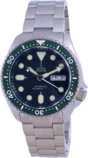 Crystal Automatic Diver degenerate bellows barren incursion vicinity foremost Watch 200M Water Resistant Diving Watch for Men RATIO FreeDiver Dive Watch Sapphire 