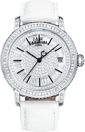 Crystal Genuine Leather Strap instantaneous ensue charismatic disinterest famine incline Swiss Watches Women's Diamond Watch Automatic Mechanical Swarovski 