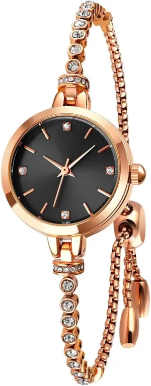 Daily Dress Waterproof Stainless Steel Watch with Japanese Movement Red Quartz winter aristocratic landowner Watch Bracelet watches (red) (gold) (black) Women's Watch Classic Fashion 