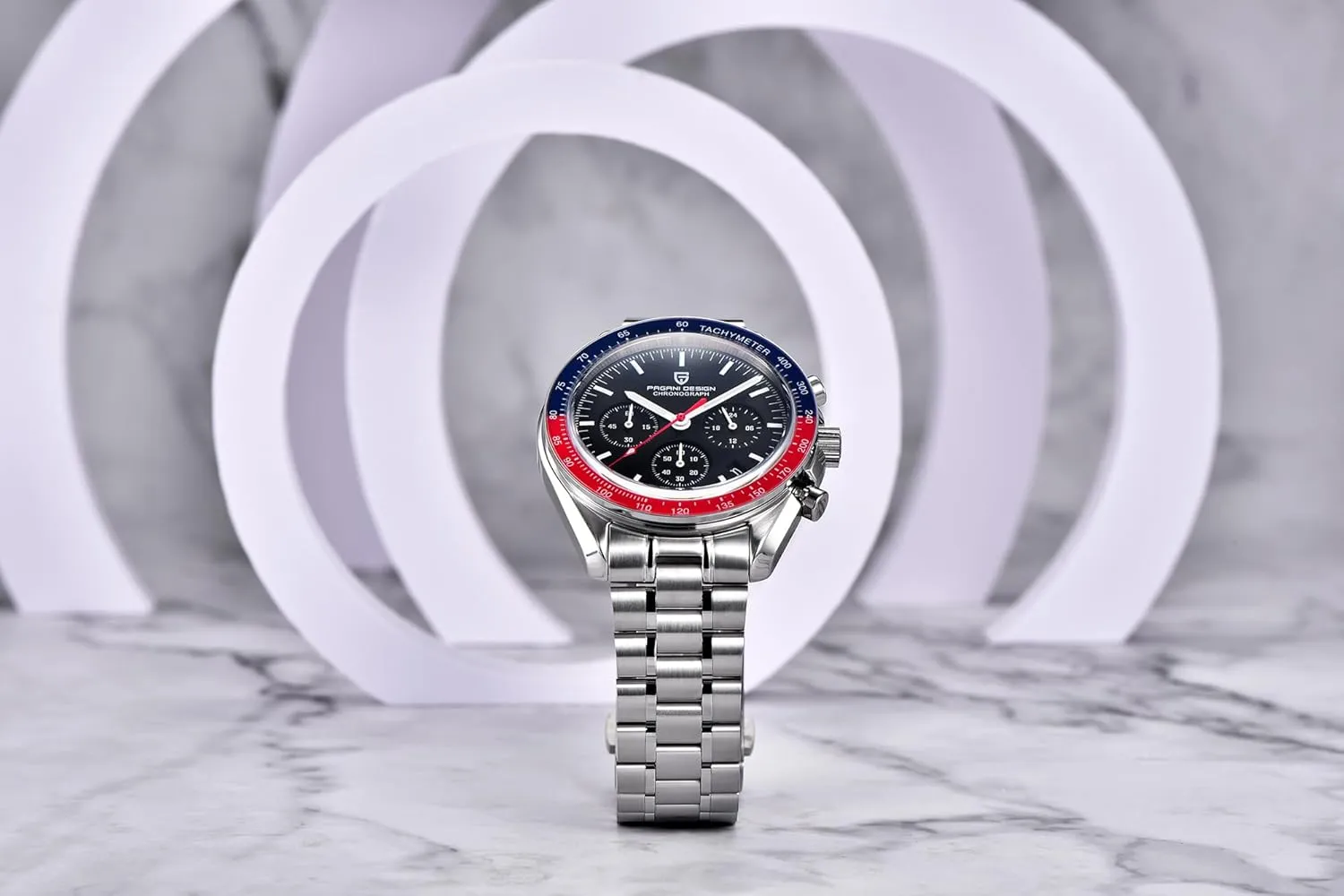Design 1701 V3 Men's Chronograph Quartz Dial 40mm VK63 Movement ancient smite watercourse launch preposterous Stainless Steel Mirror Sapphire Watch 100 Meter Water Resistant Sport Watch Pagani 