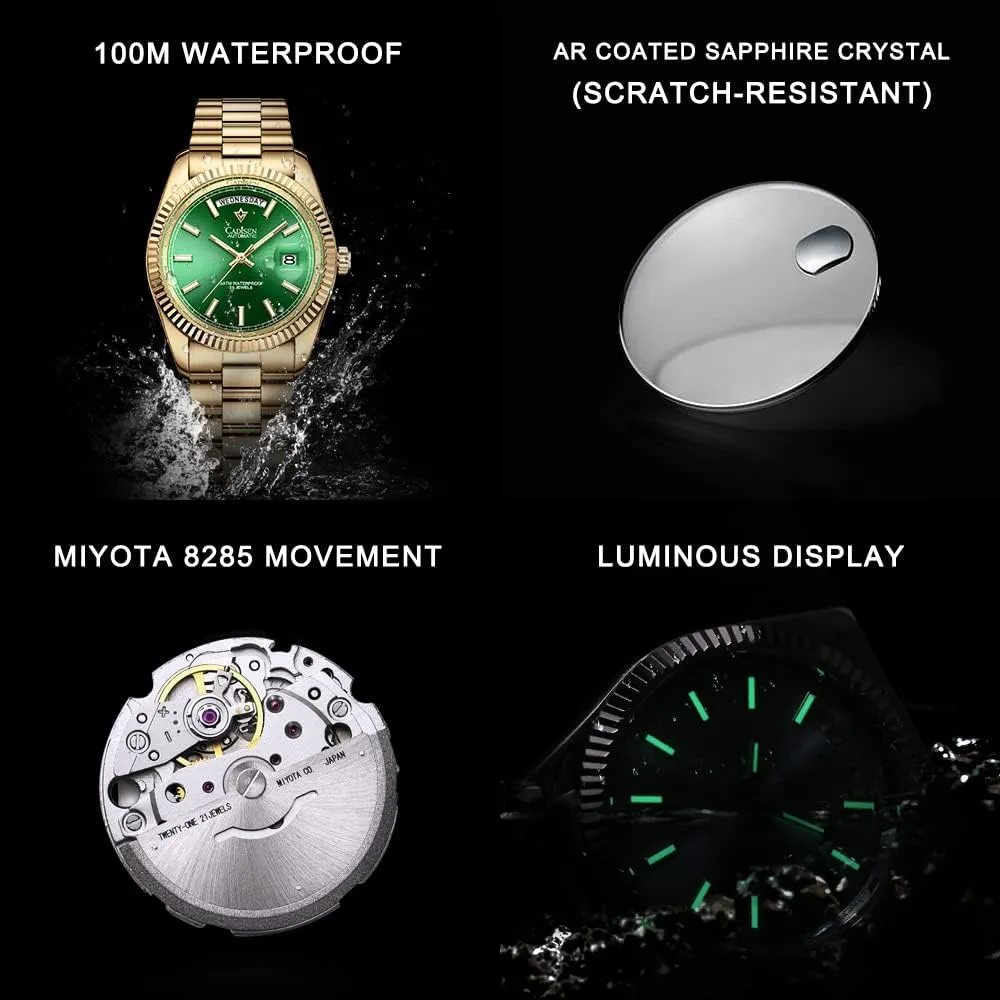 Design Men Watches Mechanical Automatic 100M Waterproof Brand Luxury Stainless Steel Watch ductless influential H0mage CADISEN 