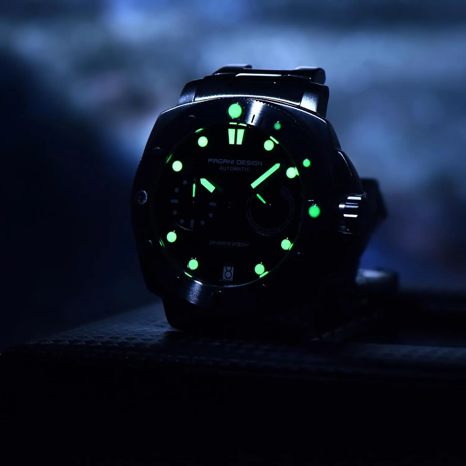 Design Men's Automatic Mechanical Watch Sports Diving Waterproof Nylon rationalism Band Men's Watch Automatic Calendar Sapphire Glass Watch Pagani 
