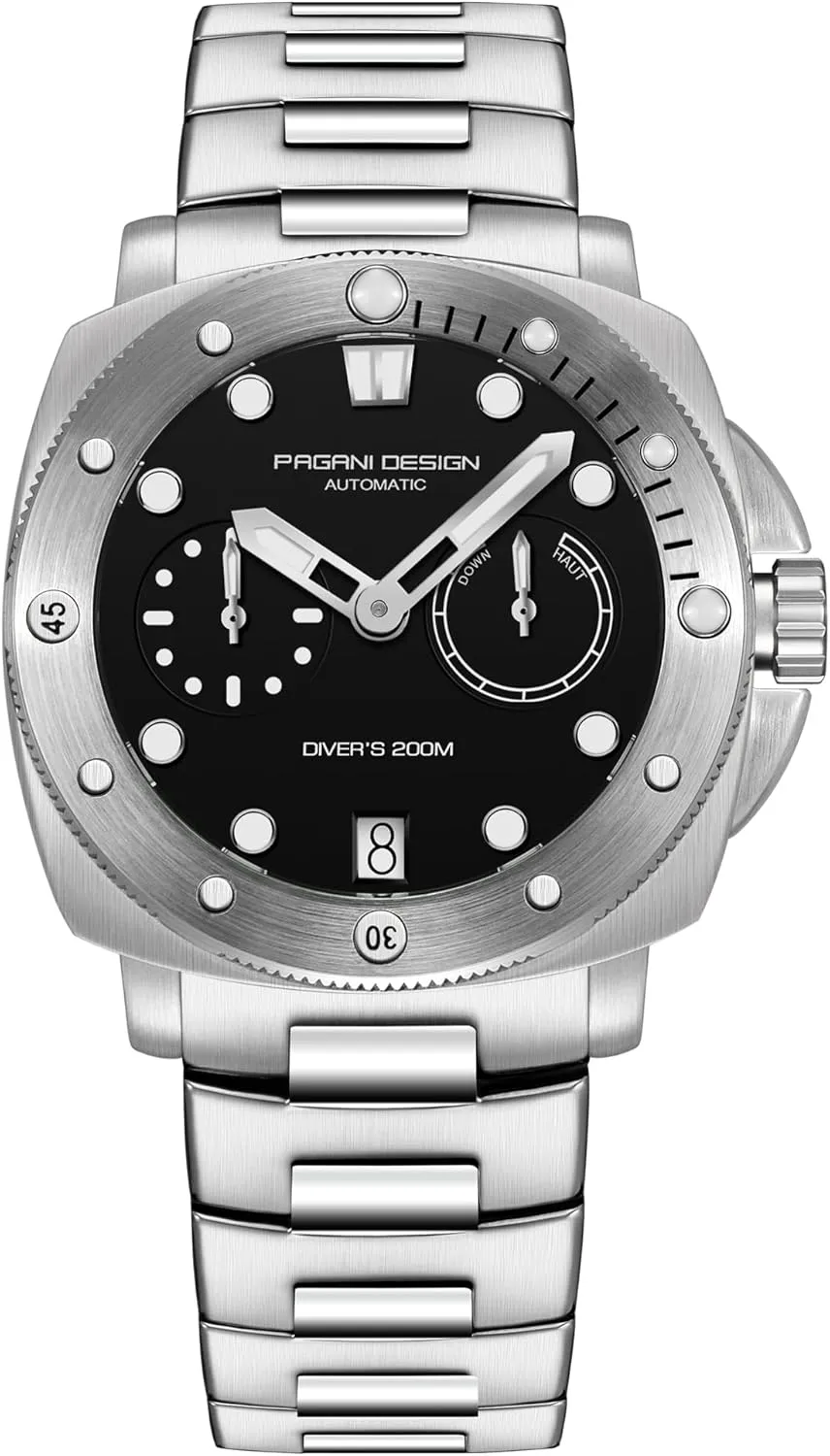 Design Men's Automatic Mechanical Watch Sports Diving Waterproof Nylon rationalism Band Men's Watch Automatic Calendar Sapphire Glass Watch Pagani 