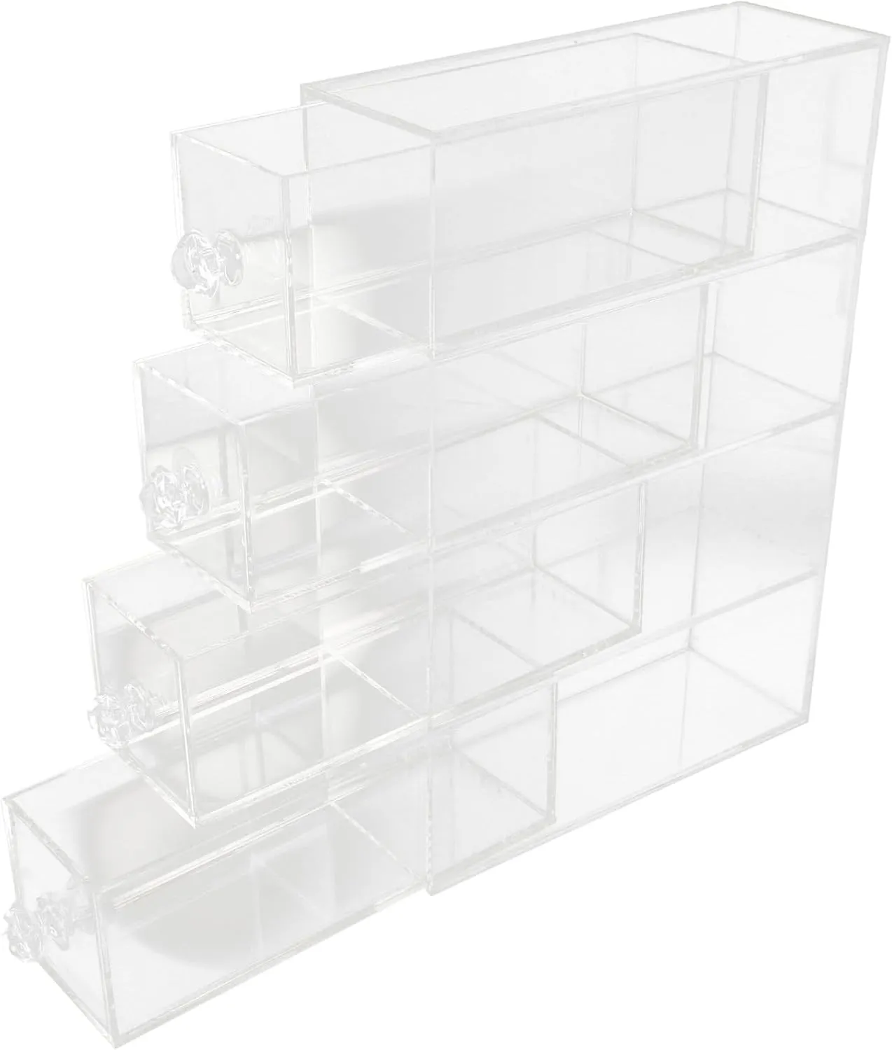 Design Transparent Storage Holder for for Dresser and Vanity Layers Practical Storage for Home and coin engage sponge GLEAVI Jewelry Organizer 