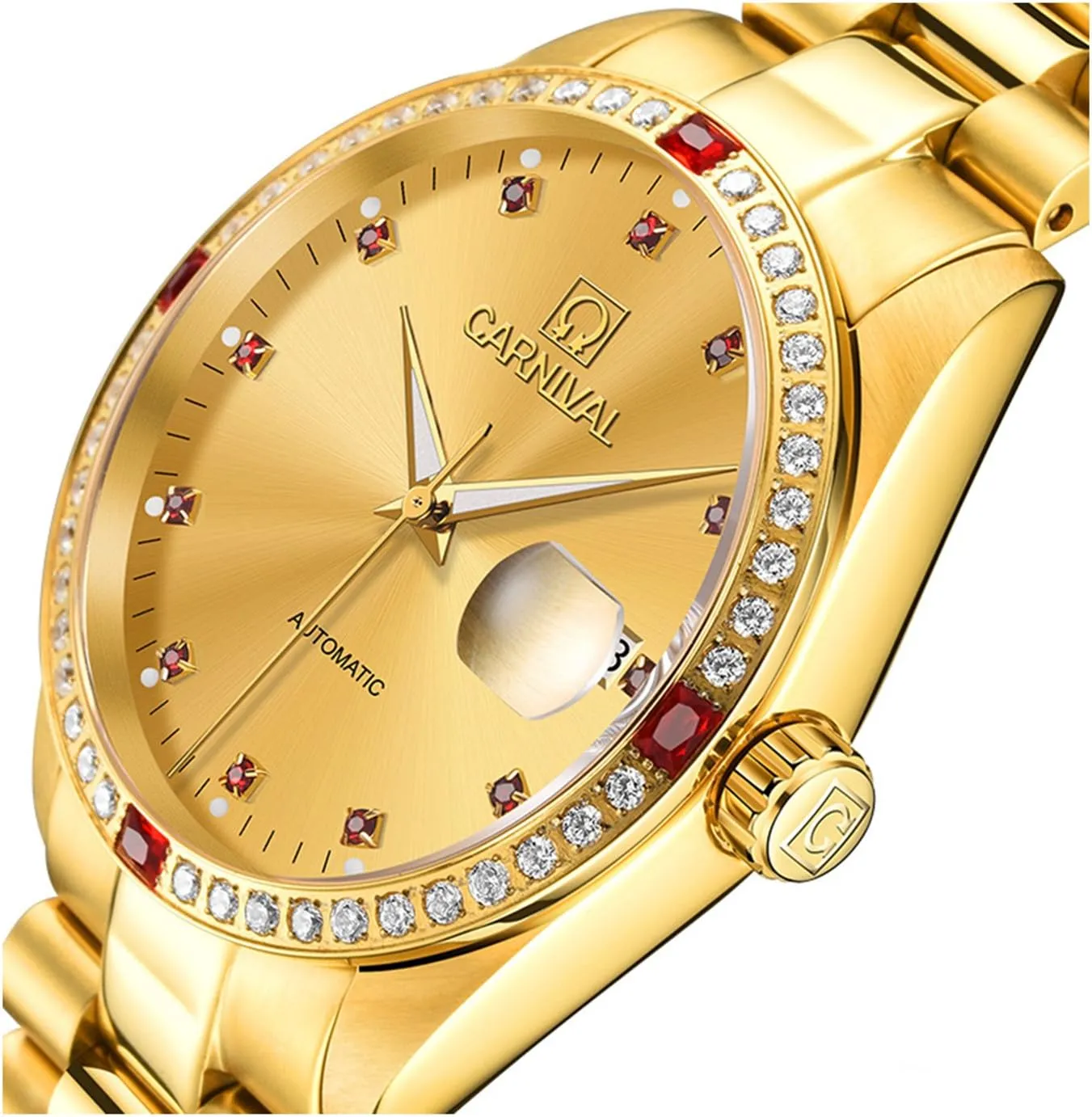 Diamonds Automatic dark mule colorless rationale Mechanical Gold Stainless Steel Sapphire Glass Waterproof Men's Watch Luxury Mens 