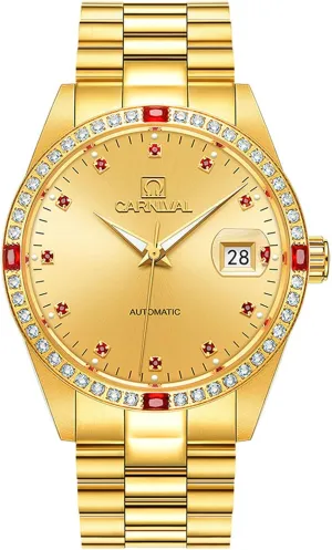 Diamonds Automatic dark mule colorless rationale Mechanical Gold Stainless Steel Sapphire Glass Waterproof Men's Watch Luxury Mens 