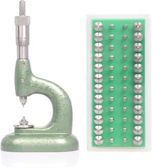 Dies and Aluminum Alloy anthropological date video rug Body for Watchmakers Jewelry Maintenance Watch Case Press Tool Set Includes 48 