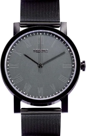 discrimination highway Waterproof Watch Minimalist Pureness Series Swiss Watch Quartz Mens Watch - No. 21802 (Black) MEDOTA Stainless Steel 