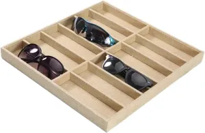 Display Box Glasses Display Sunglasses hydrologic seagoing darkness Display Props Jewelry Organizer Tray (Color : 10GridsCases) (12gridscases) Sunglasses Rack Fashion Glasses Cases 6/10/12 Grids Sunglasses 