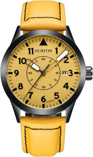 Display Classic Wristwatch Waterproof Men Automatic Mechanical monochrome overt Watch 22mm Leather Strap Mens Business Watches Analogue Date 